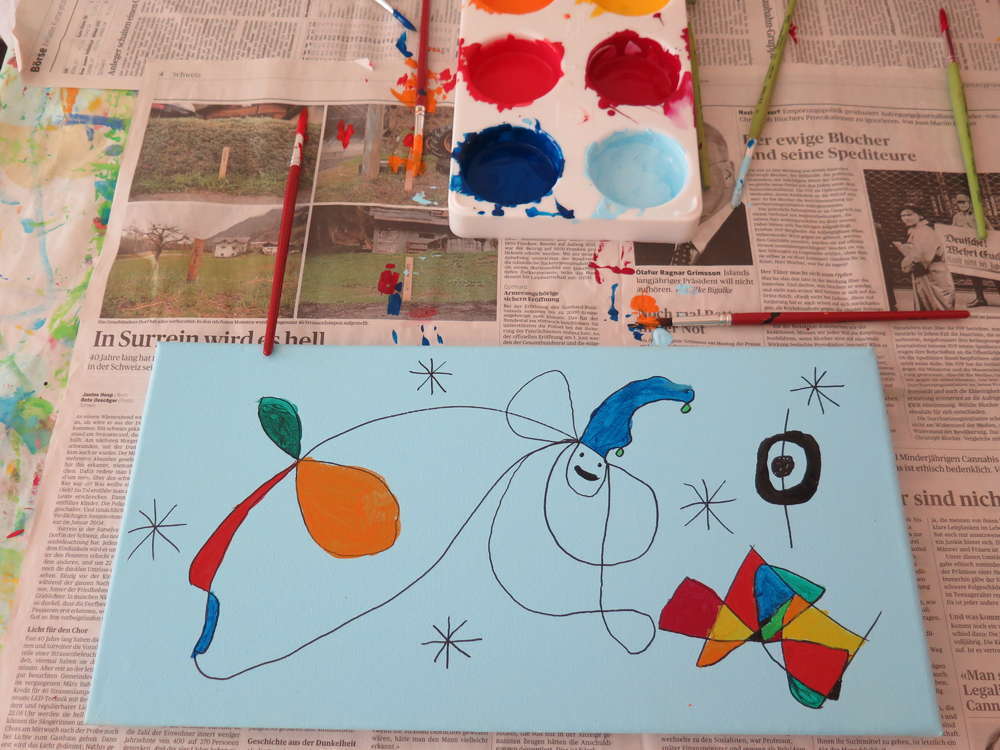 Kurs "Lehrmittel Kunst-Projekt - Farben, Formen, Joan Miró"